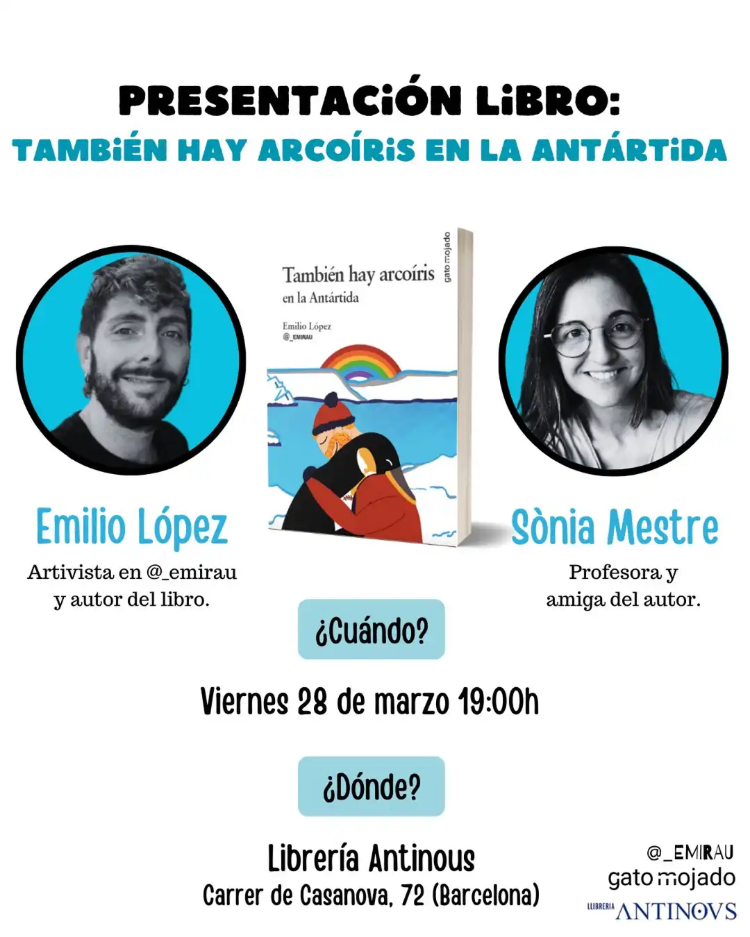 presentación libro: también hay arcoíris en la Antártida