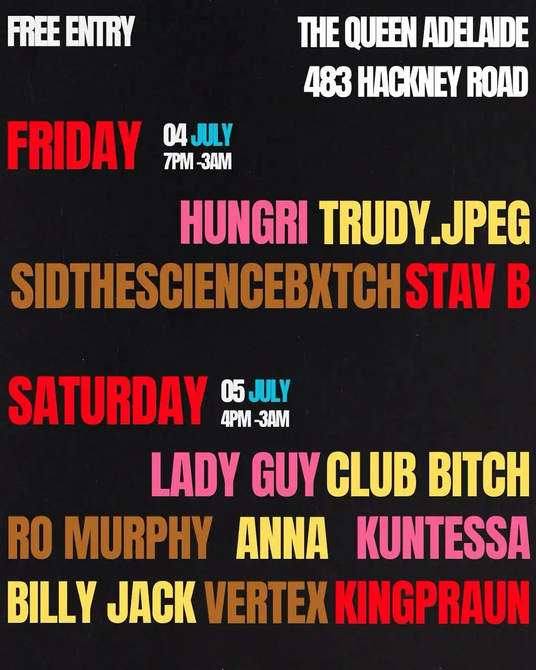 THE QA PRIDE WEEKENDER